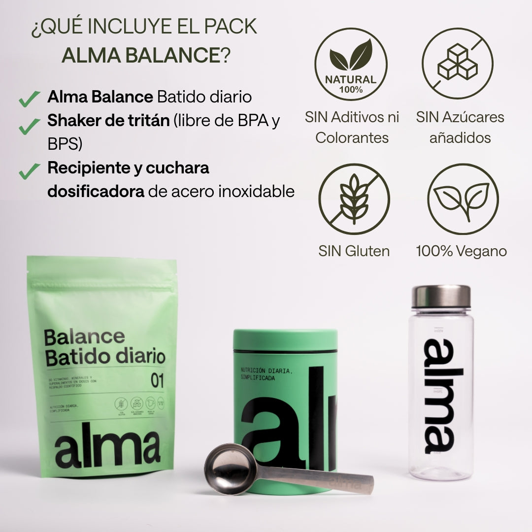 Alma® Batido Diario Espirulina Premium 300g | Complemento Alimenticio Con Adaptógenos, Prebióticos Y Vitaminas_3