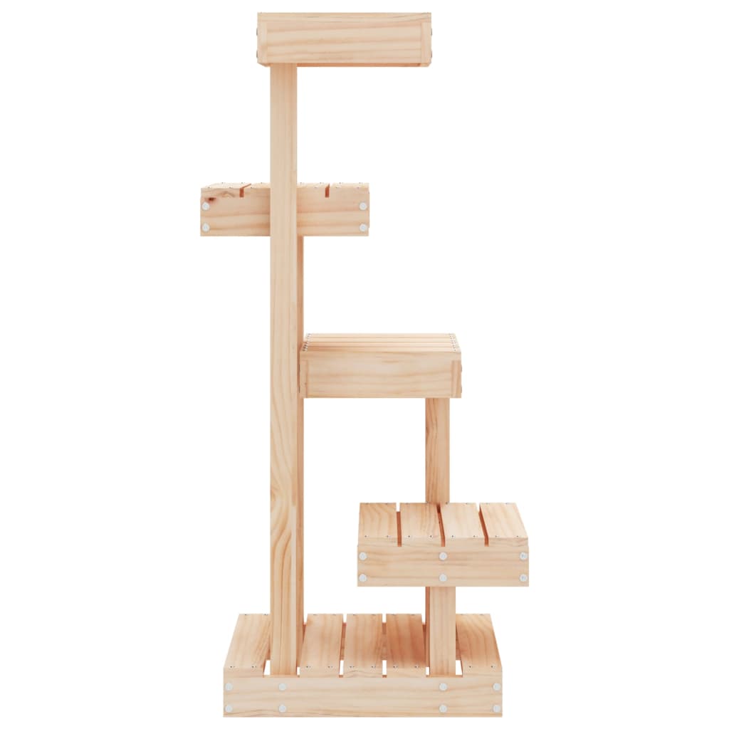 Árbol Para Gatos Madera Maciza De Pino 45,5x49x103 Cm_4
