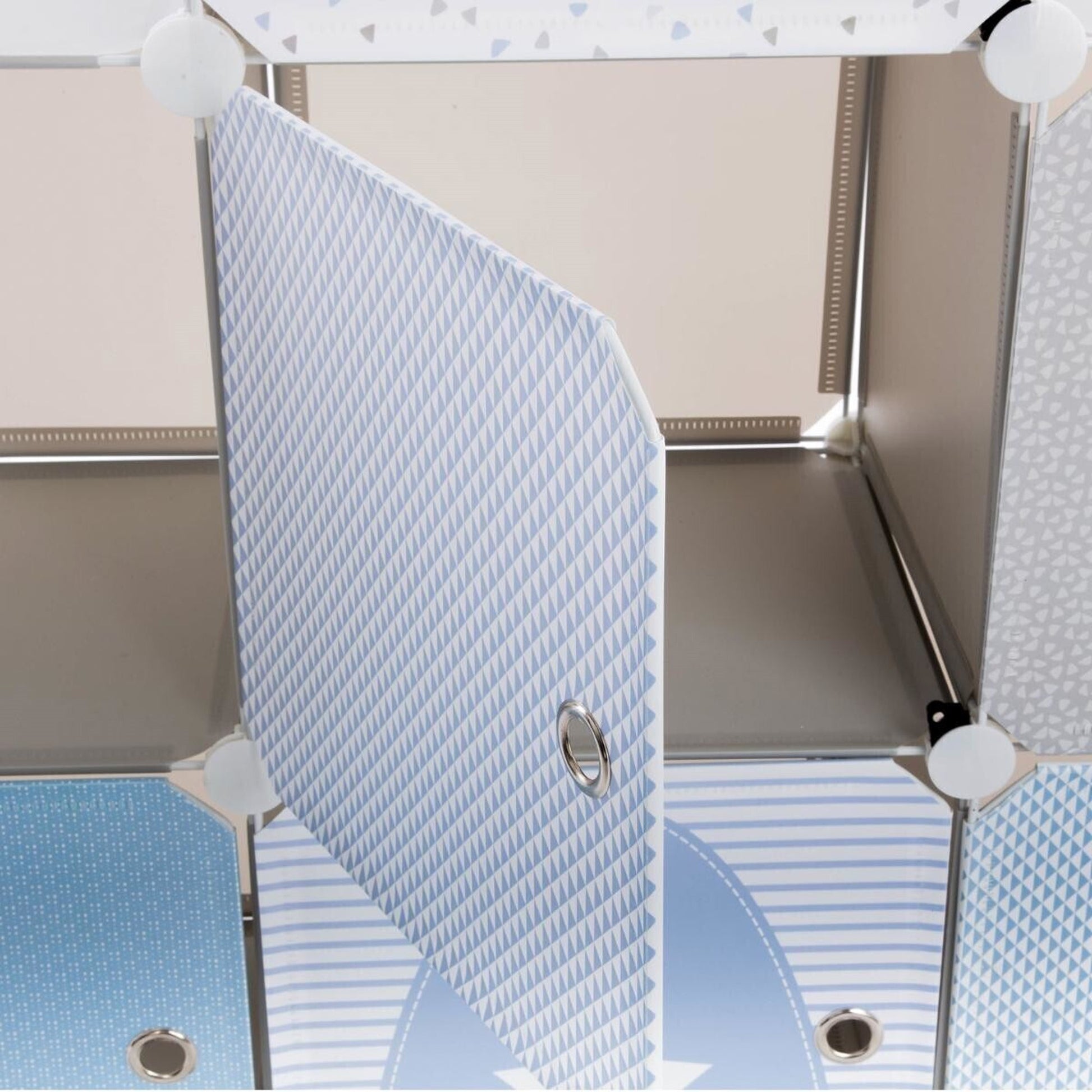 Castillo De Columnas De Almacenamiento Color Gris|l. 95.5 X D. 32 X H. 109 Cm