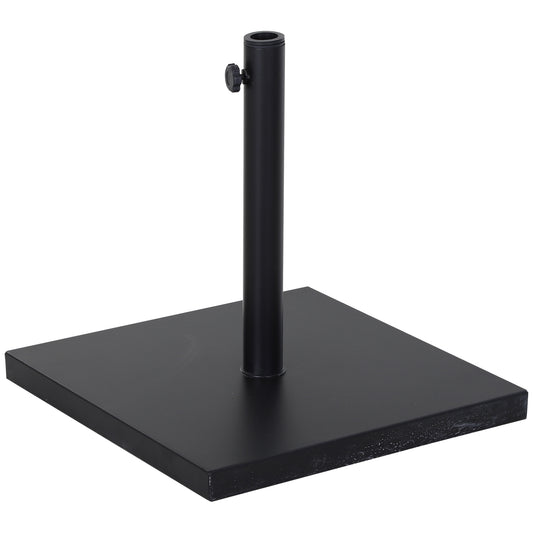 Outsunny Base Para Sombrillas De Terraza Con Rueda Para Ajustar Metal 45x45x39cm_0