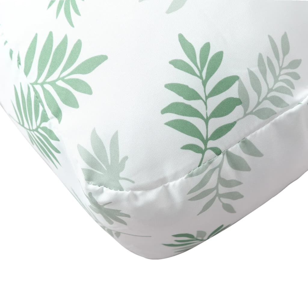 Vidaxl Cojín Para Palés Tela Oxford Estampado De Hojas 60x60x8 Cm_4
