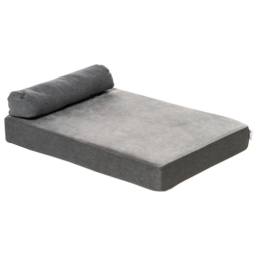 Pawhut Cama Para Perros Lavable Con Almohada Extraíble Y Espuma Viscoelástica_0