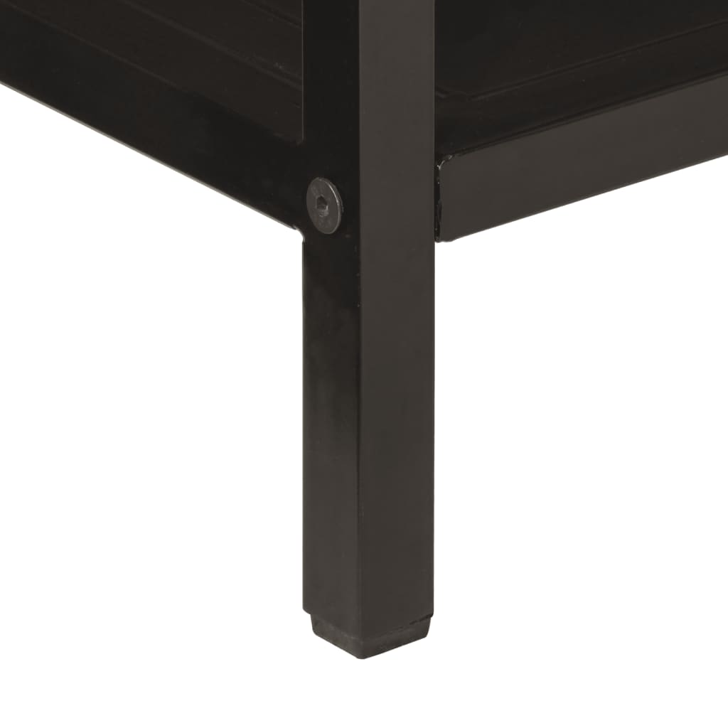 Mesa Consola Madera Maciza De Mango Y Hierro 100x35x76 Cm_4