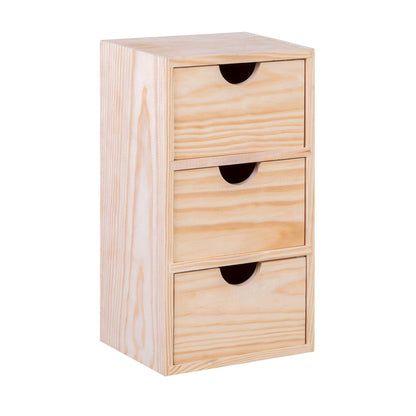 Well Home - Miniblock 3 Cajones En Madera De Pino_0