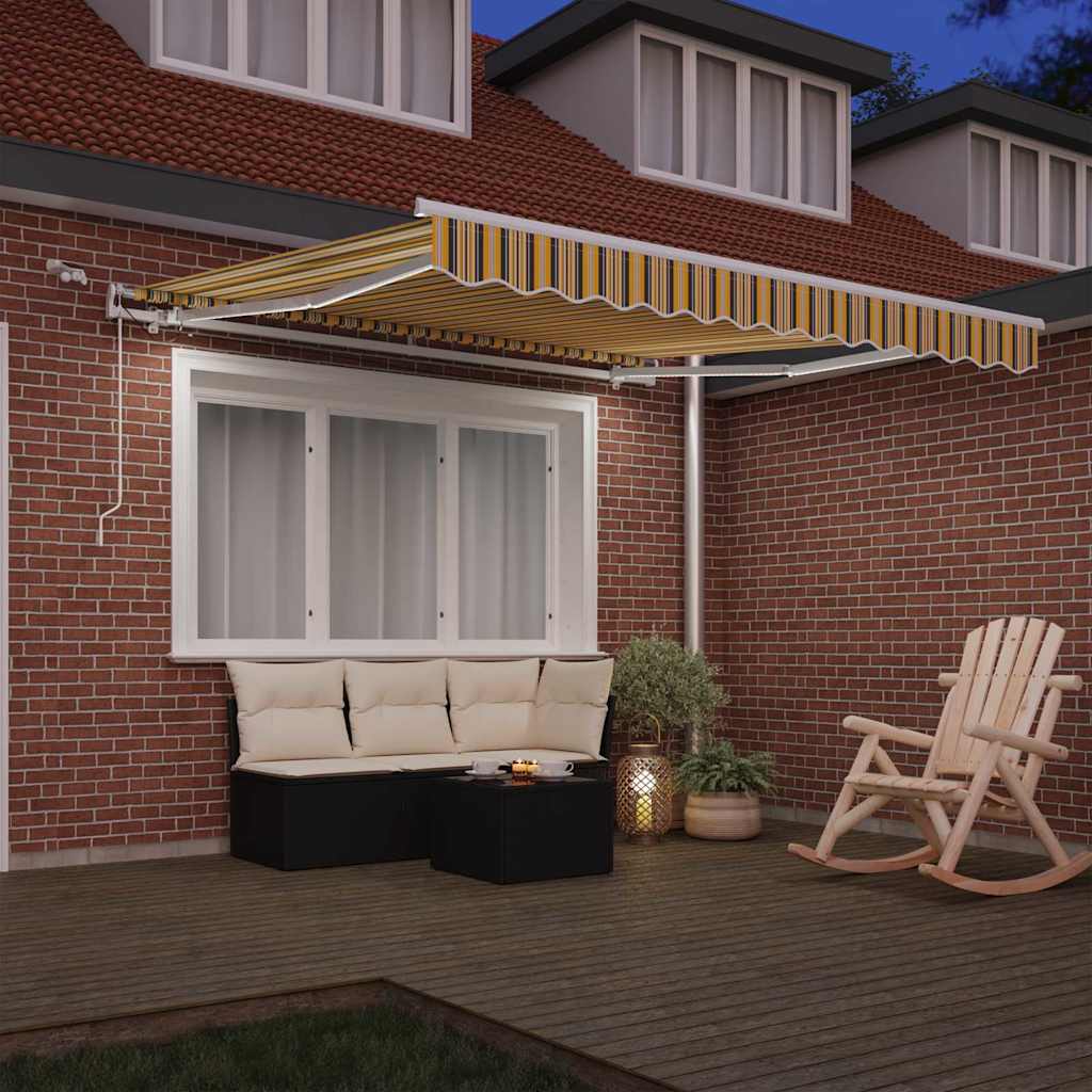 Toldo Retráctil Multicolor 350 X 250 Cm Poliéster_2