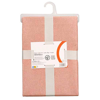 Mantel Poliester 140x240cm Rosa Palo Colección Kinvara