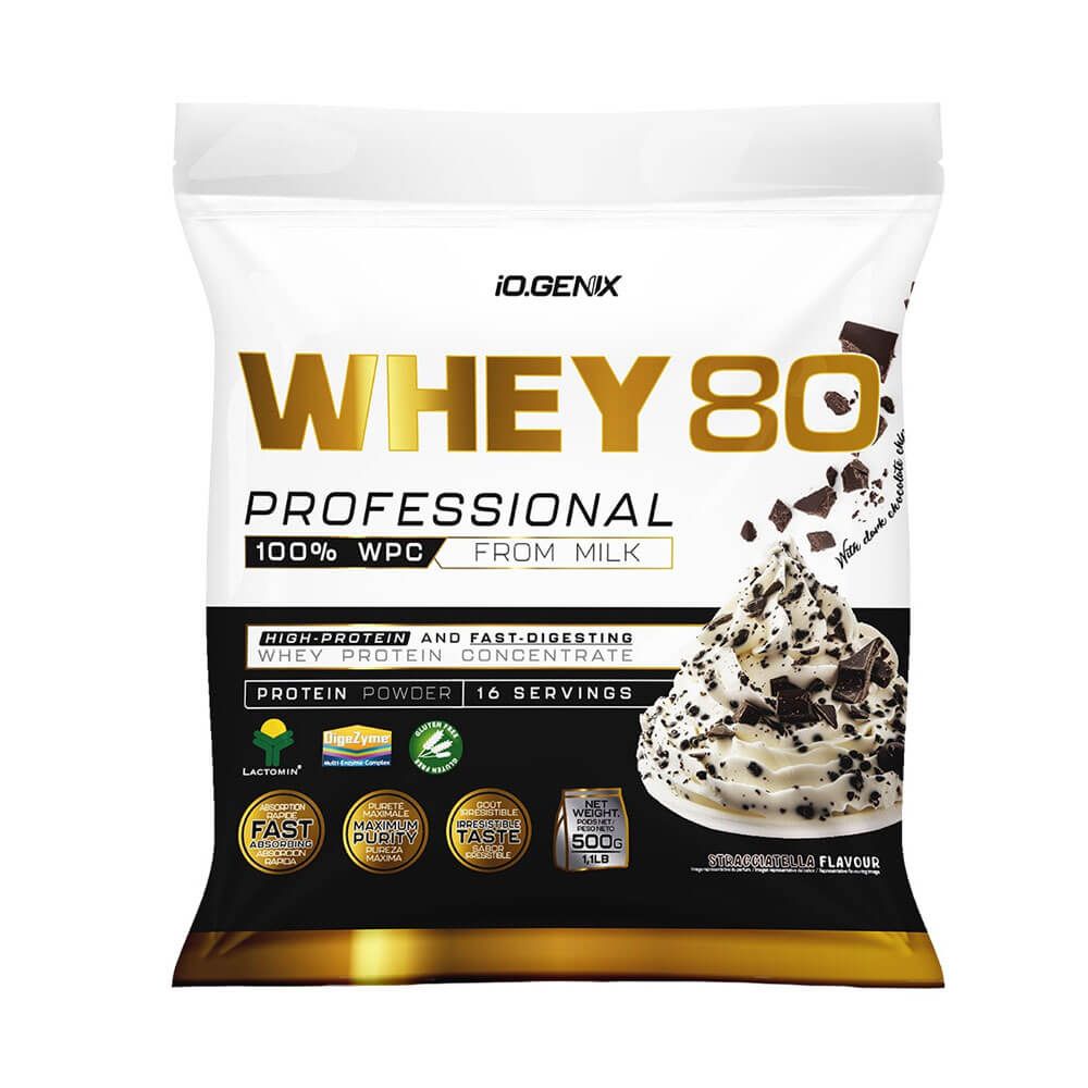 Whey 80 Profesional - 500g - Stracciatella - Proteina De Suero Whey - Io.genix_0