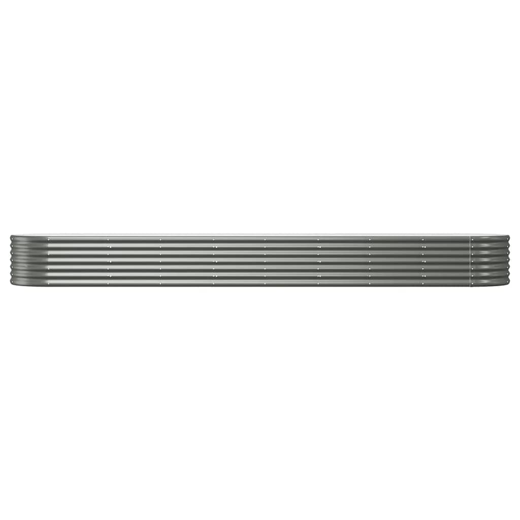 Jardinera Arriate Acero Galvanizado Gris 368x80x36 Cm_2