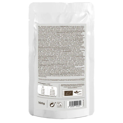 Comida húmeda Barf gatos Zarpitas de amor BIO (Ganso) Puromenu 100 g