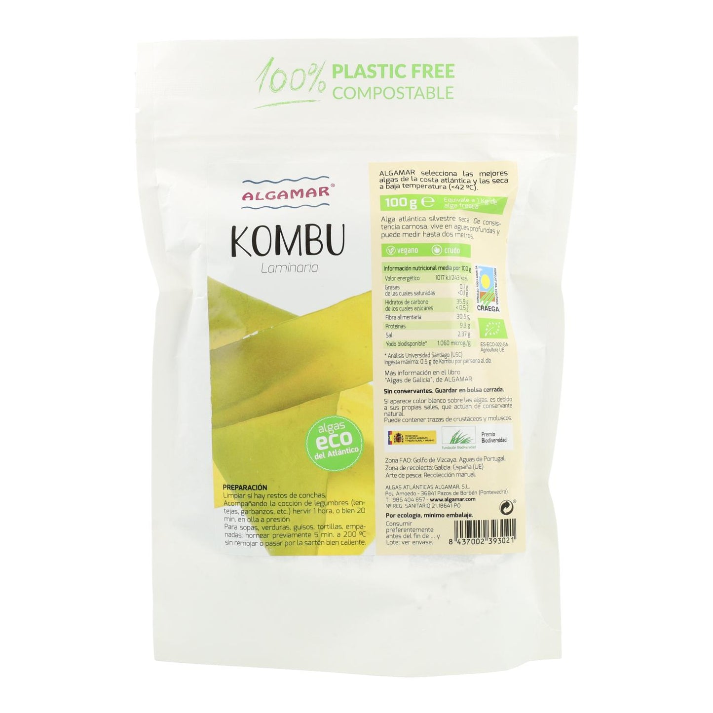 Alga Kombu Eco Algamar 100 g