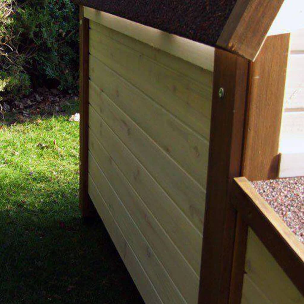 @pet Gallinero De Exterior Madera Blanco Y Marrón 136x74,5x75 Cm_3