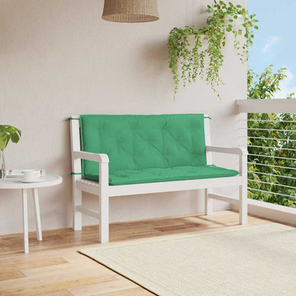 Vidaxl Cojín De Banco De Jardín Tela Oxford Verde 120x(50+50)x7 Cm_1