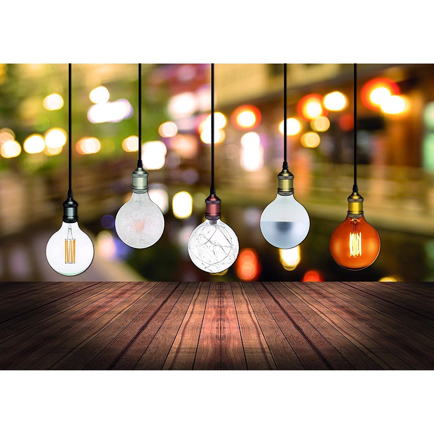 Portabombillas Vintage Black Pearl cable textil 1m E27 Garza Lighting