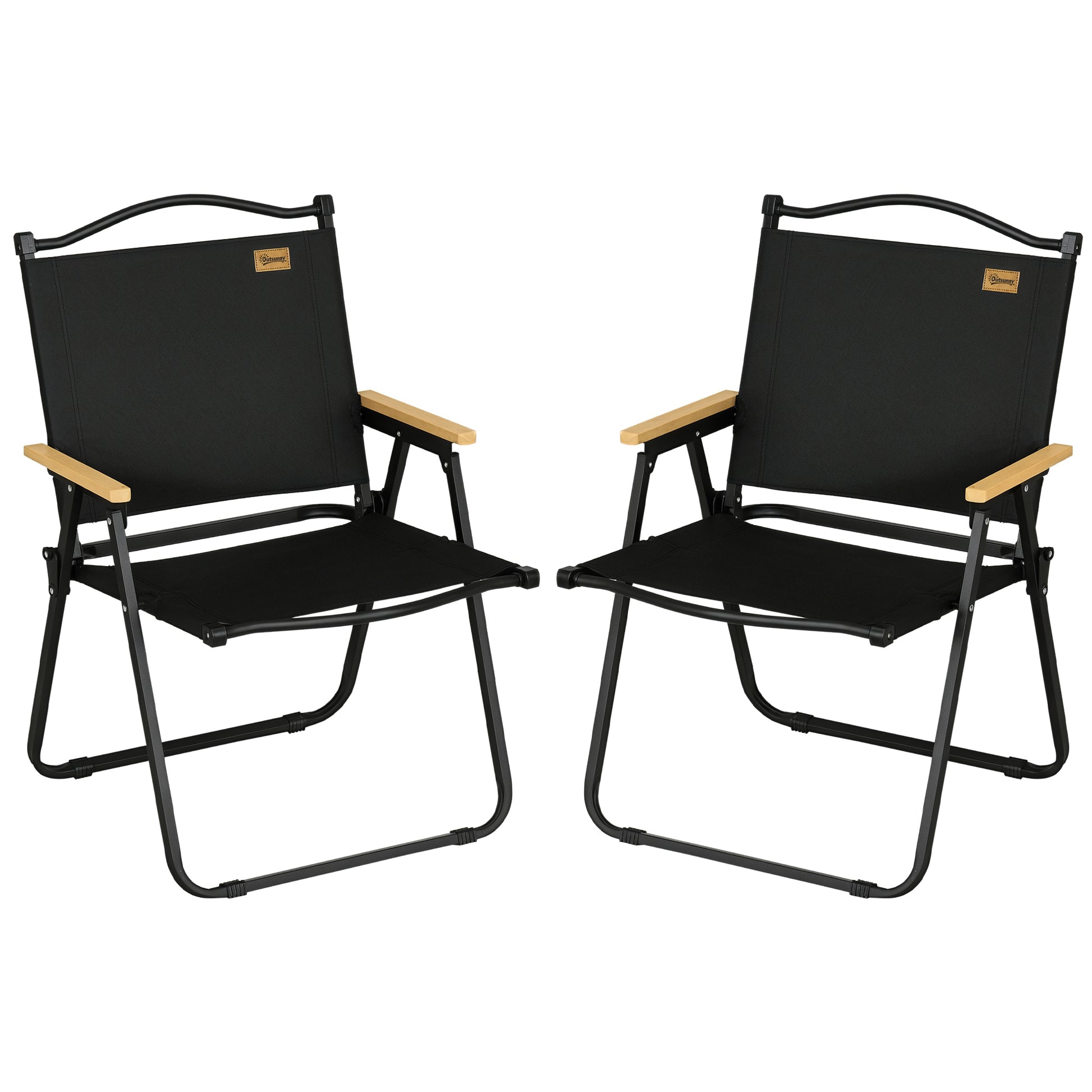 Outsunny Pack De 2 Sillas Plegable De Camping_0
