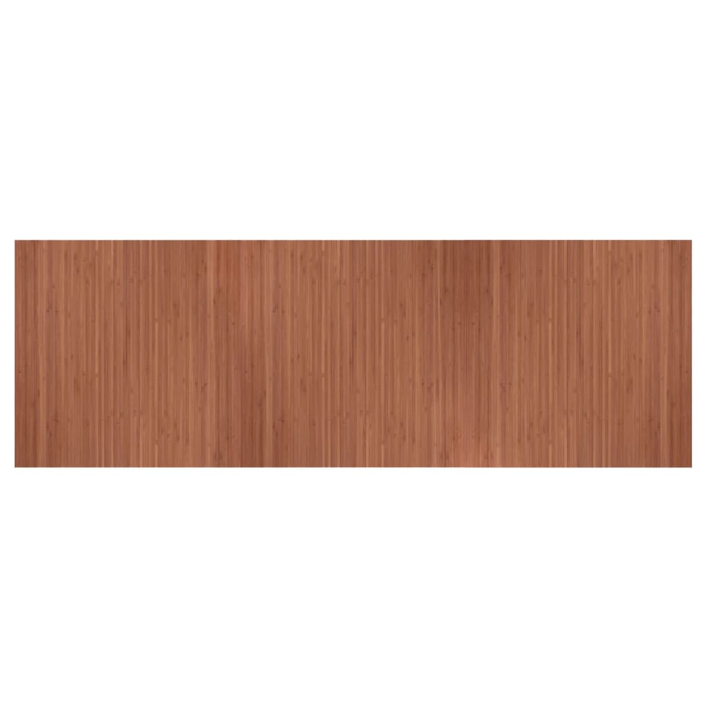 Alfombra Rectangular Bambú Marrón 100x300 Cm / Vetonek_4