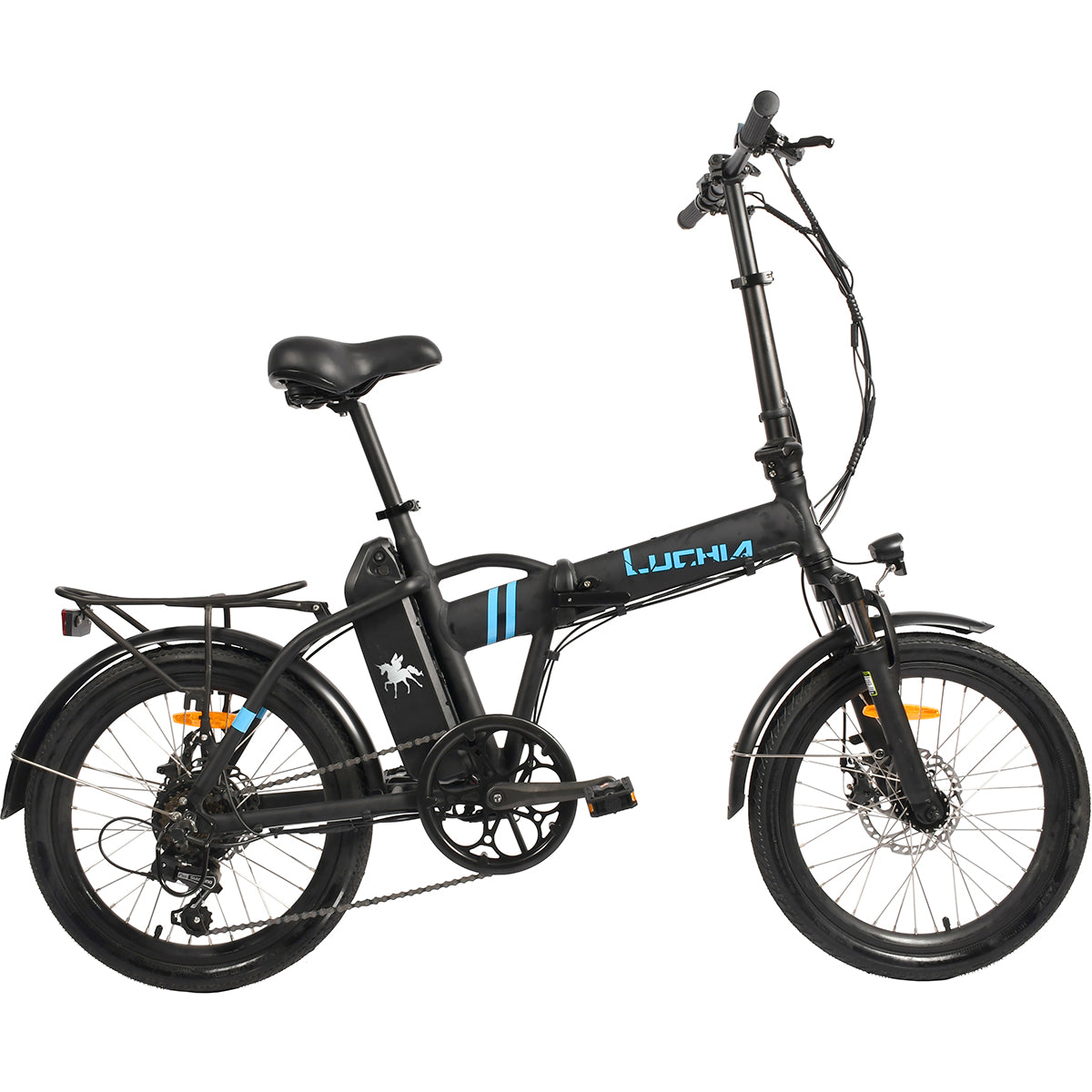 Sirio 250w 36v 10ah (360wh) Bicicleta Eléctrica De Paseo Plegable - Rueda 20 X 1.95 Color Negro_0