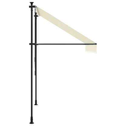 Toldo Retráctil De Tela Y Acero Crema 250x150 Cm_4