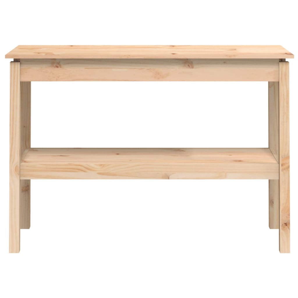 Mesa Consola Madera Maciza De Pino 110x40x75 Cm_2