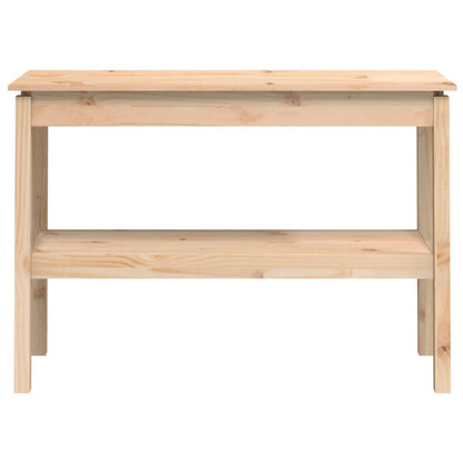 Mesa Consola Madera Maciza De Pino 110x40x75 Cm_2