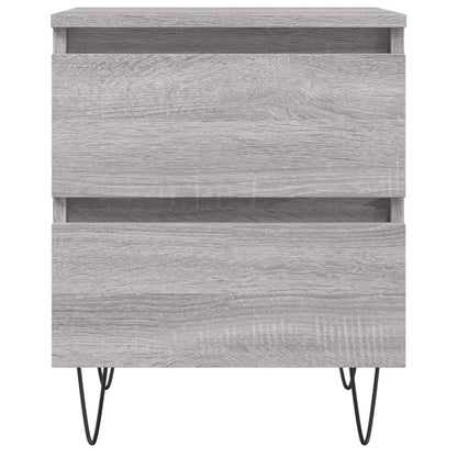 Mesita De Noche Madera De Ingeniería Gris Sonoma 40x35x50 Cm_3