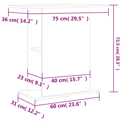 Vidaxl Soporte Acuario Madera Ingeniería Roble Ahumado 75x36x72,5 Cm_2