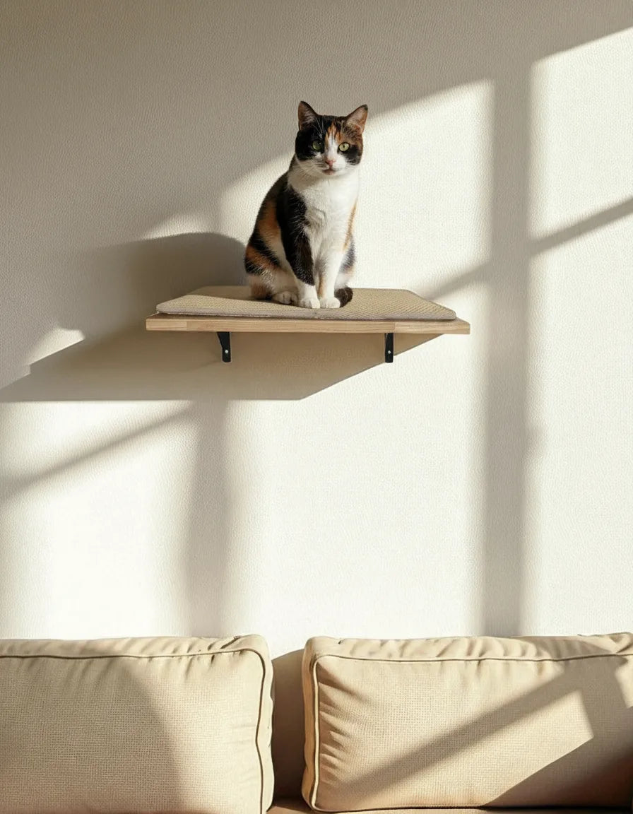 Estanteria Para Gatos Ancla, Madera De Caucho Y Sisal_1