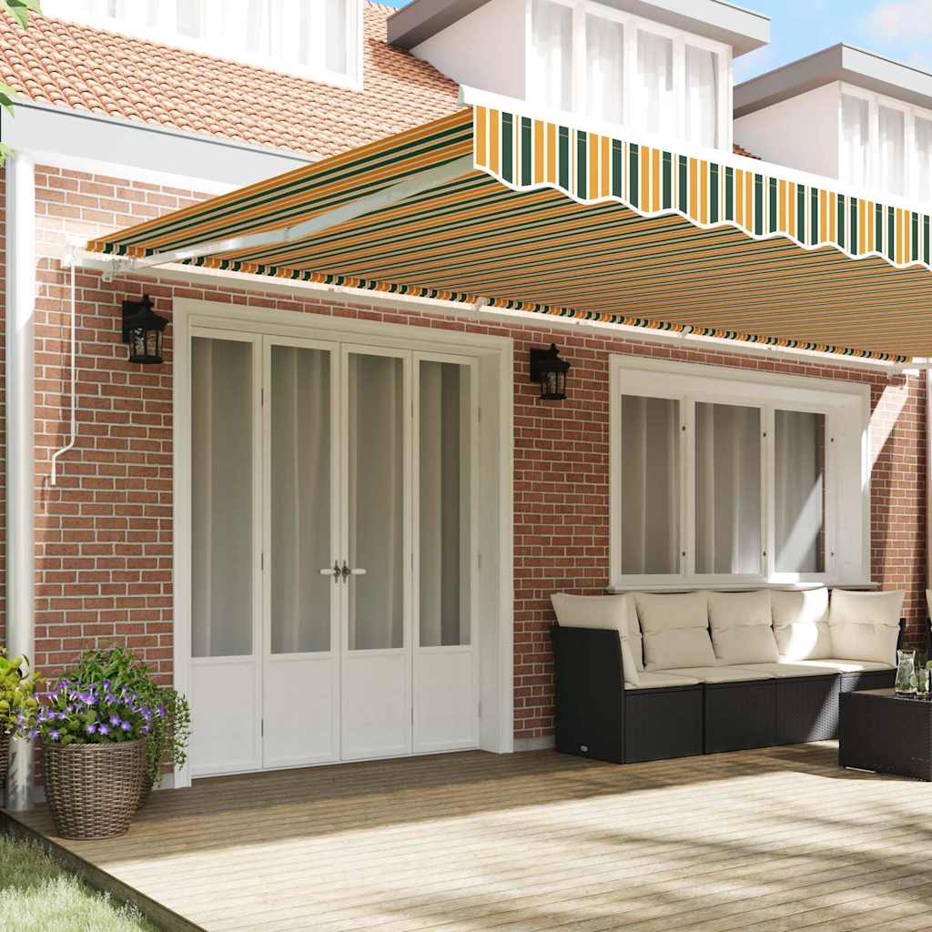 Toldo Retráctil Multicolor 600 X 300 Cm Poliéster Y Aluminio_2
