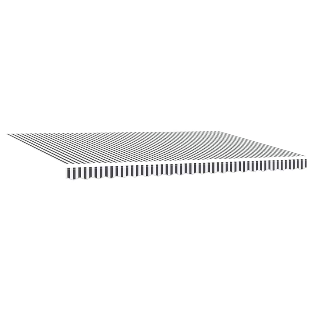 Toldo Retráctil Aluminio Y Tela Gris Antracita Y Blanco 5x3 M_3