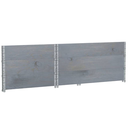 Jardinera De Madera Maciza De Pino Gris 120x80 Cm_5