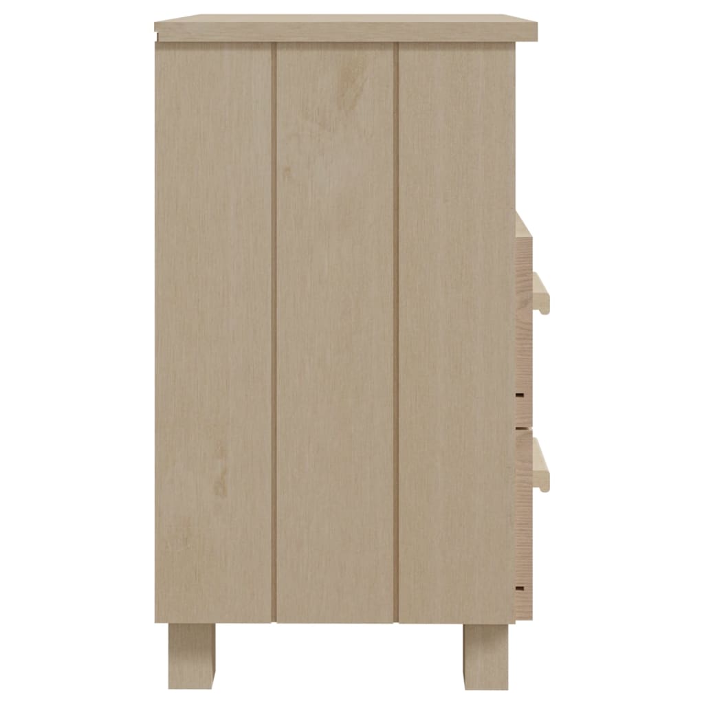 Mesita De Noche Hamar Madera Pino Maciza Marrón Miel 40x35x62cm_2