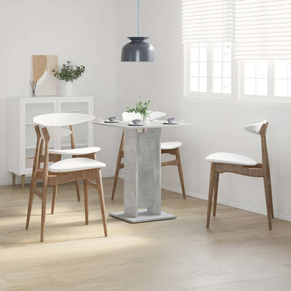 Mesa De Bistró De Madera Contrachapada Gris 60x60x75 Cm_1
