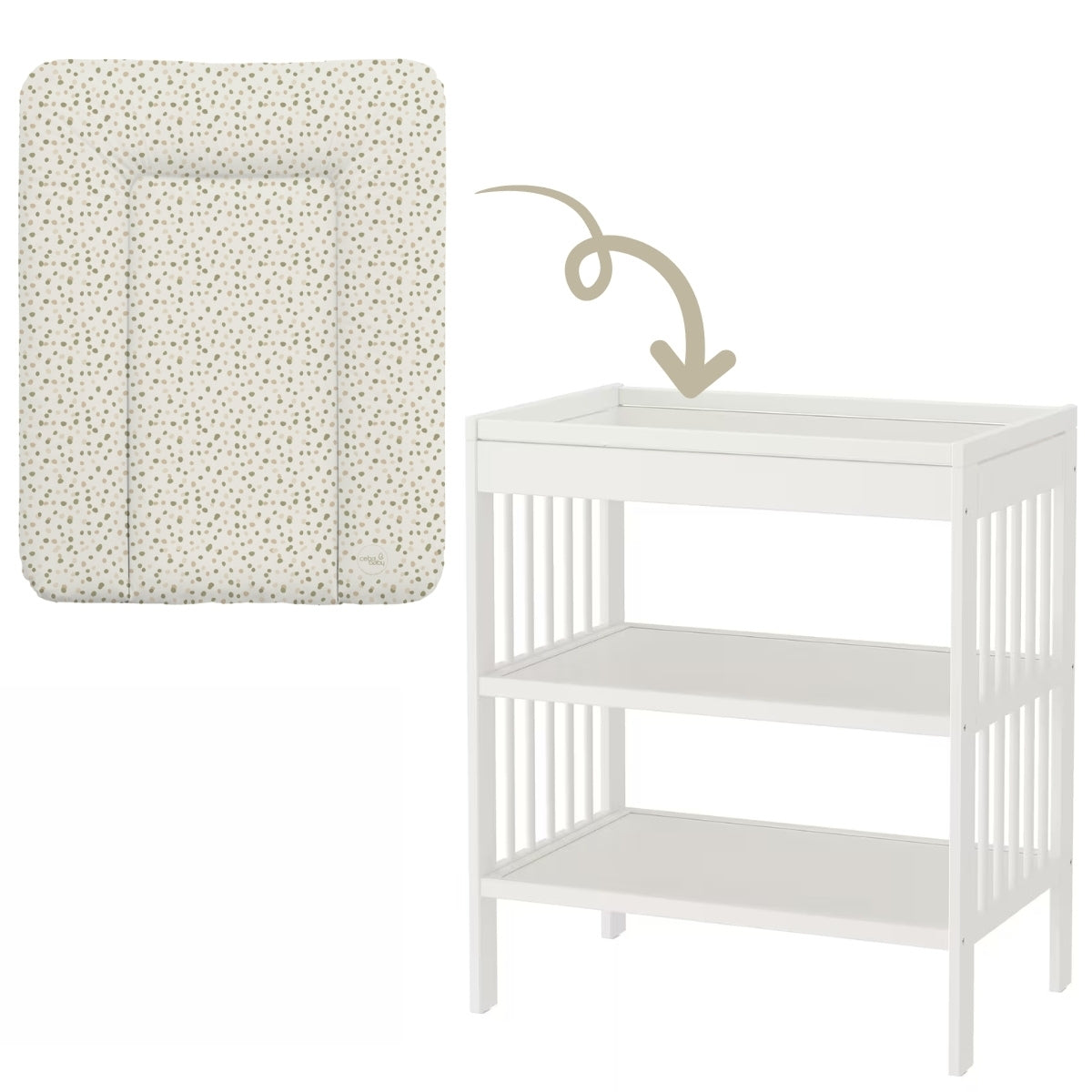 Cambiador Blando Para Comoda T-s Basic Spots