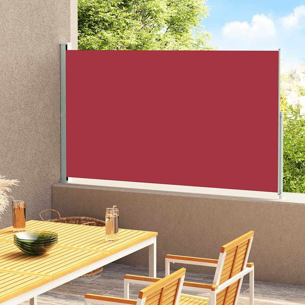 Vidaxl Toldo Lateral Retráctil De Jardín Rojo 180x300 Cm_1
