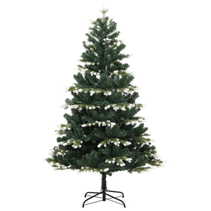 Vidaxl Árbol De Navidad Artificial Con Bisagras 300 Led Y Bolas 210 Cm_4