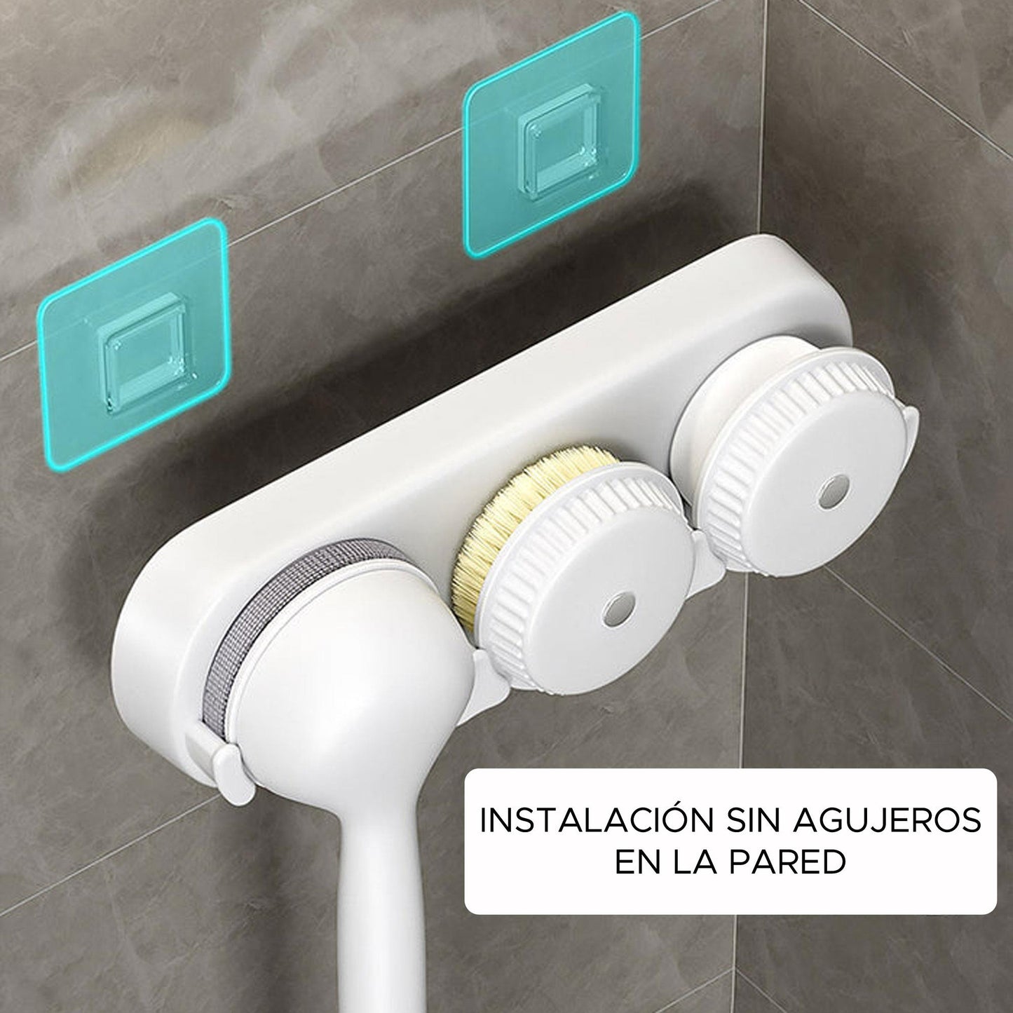 Joybos Cepillo De Ducha 3 En 1 Con Mango