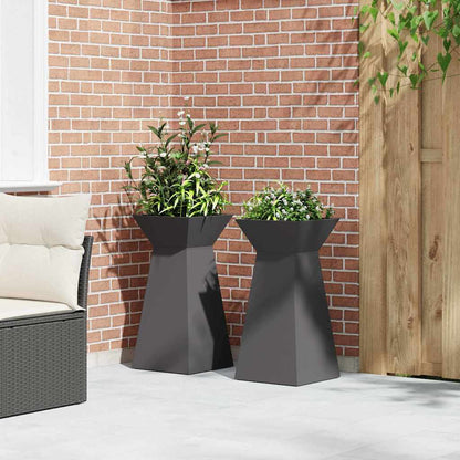 Maceta Pilar 2 Uds. Negro 35 X 35 X 73 Cm_3