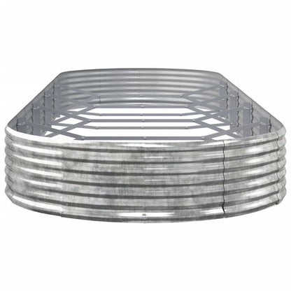 Jardinera Arriate Acero Galvanizado Plata 450x140x36 Cm_3