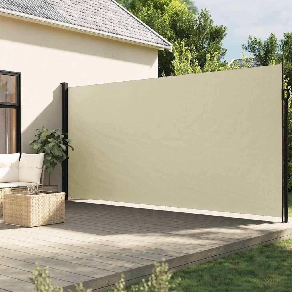 Vidaxl Toldo Lateral Retráctil Crema 200x600 Cm_1