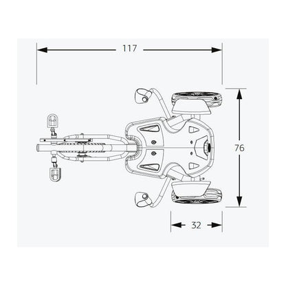Triciclo De Pedales Berg Street-x Venom.