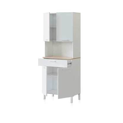 Alacena Cocina Colin 4 Puertas Melamina, Blanco Artik, 72 X 186 X 40_2