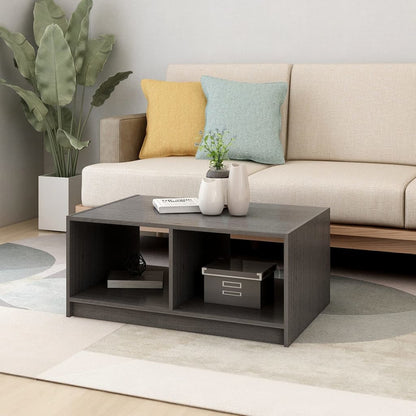 Mesa De Centro De Madera Maciza De Pino Gris 75x50x33,5 Cm_1