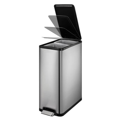 Eko Cubo De Pedal Ecoslim 2x20 L Plateado Mate_2