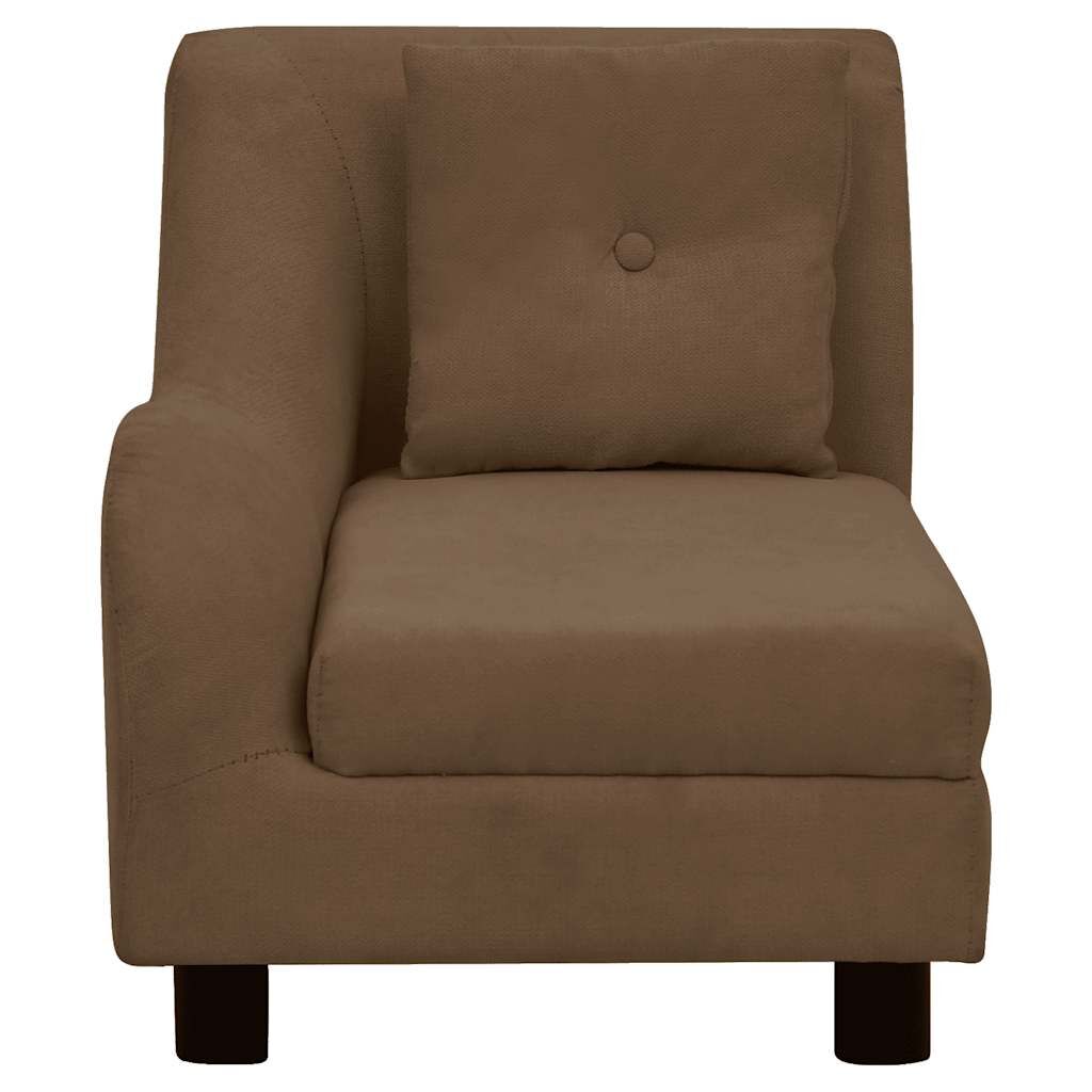 Vidaxl Sofá Para Perros Con Almohada Marrón Felpa 83x44x44 Cm_4