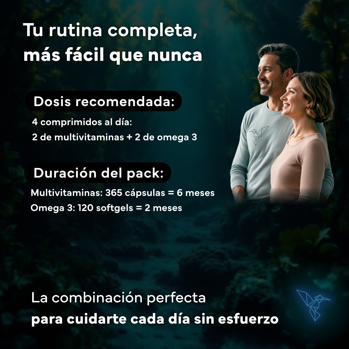 Multivitaminas Con Magnesio Y Ginseng + Omega 3 2000mg Omegatex®. Sevens Nutrition. Energía, Corazón Y Cerebro_4