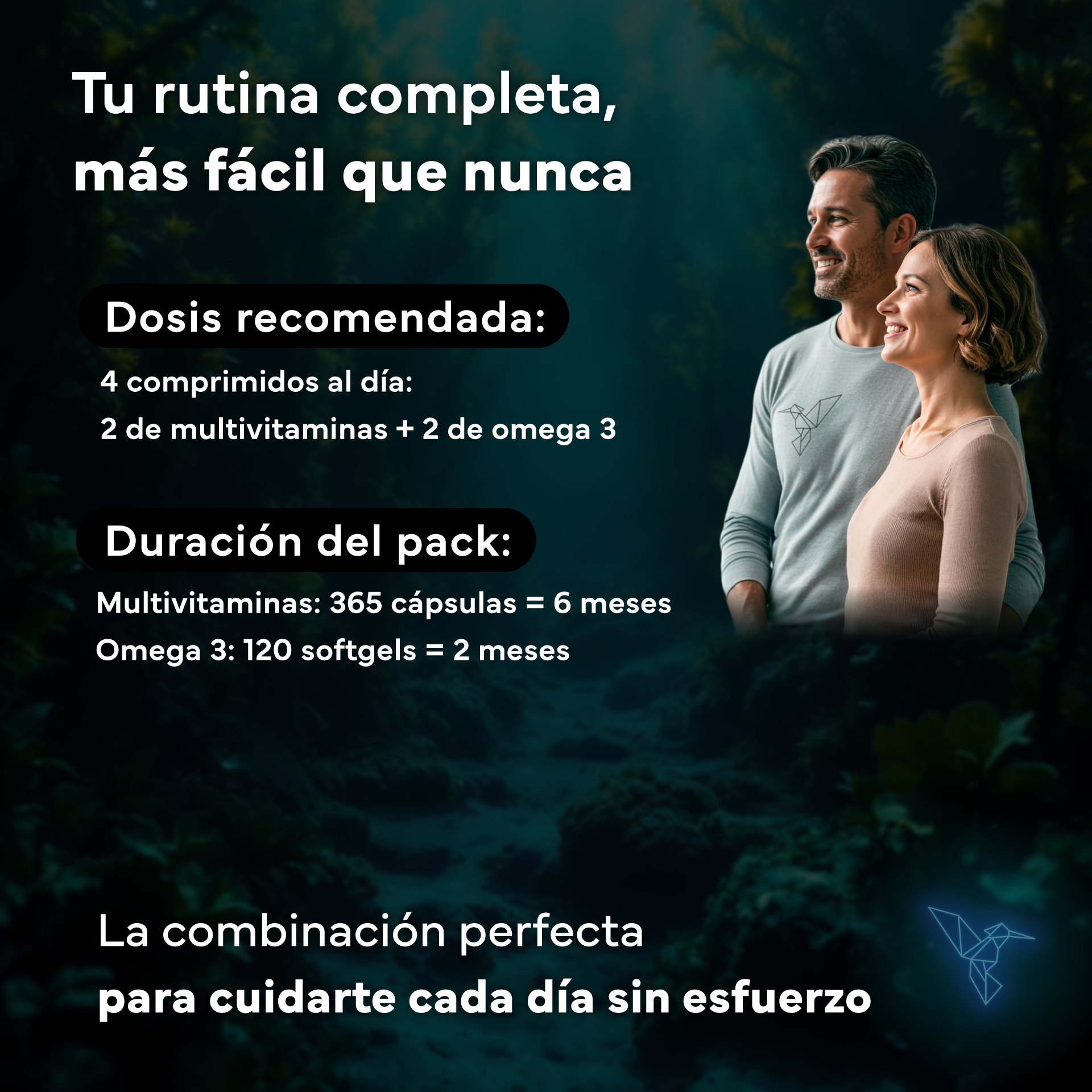 Multivitaminas Con Magnesio Y Ginseng + Omega 3 2000mg Omegatex®. Sevens Nutrition. Energía, Corazón Y Cerebro_4