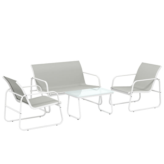 Outsunny Conjunto Jardín Exterior De 4 Piezas_0