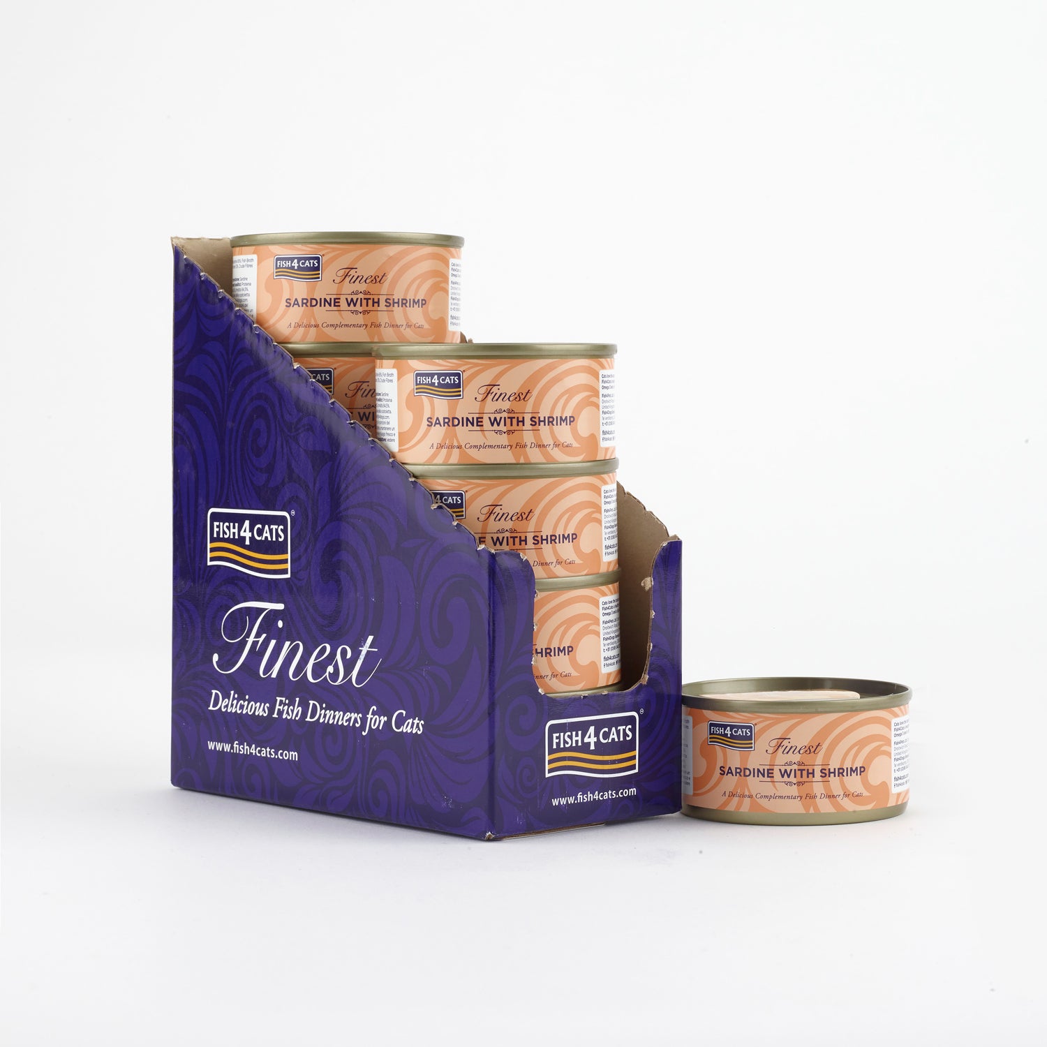 Fish4cats Filete Para Gato – Sardina Con Camarón 70 G (pack De 10)