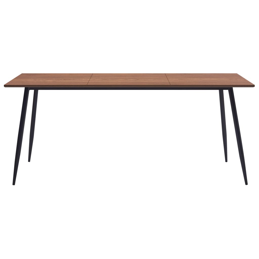 Mesa De Comedor De Mdf Marrón 200x100x75 Cm_0