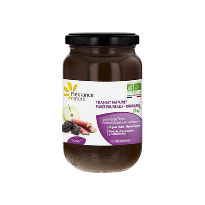 Puré De Ciruelas Pasas Ruibarbo Eco Fleurance Nature 290g_0