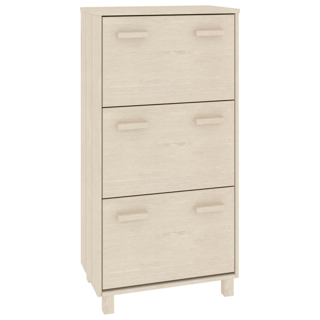 Zapatero Hamar Madera Pino Maciza Marrón Miel 59,5x35x117 Cm / Vetonek_4
